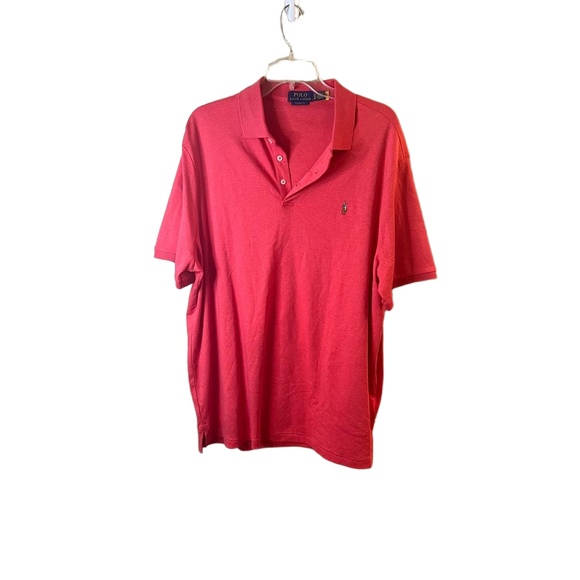 Polo Ralph Lauren Classic Fit Hot Pink Collared Logo Polo Shirt Mens XL - Picture 1 of 7